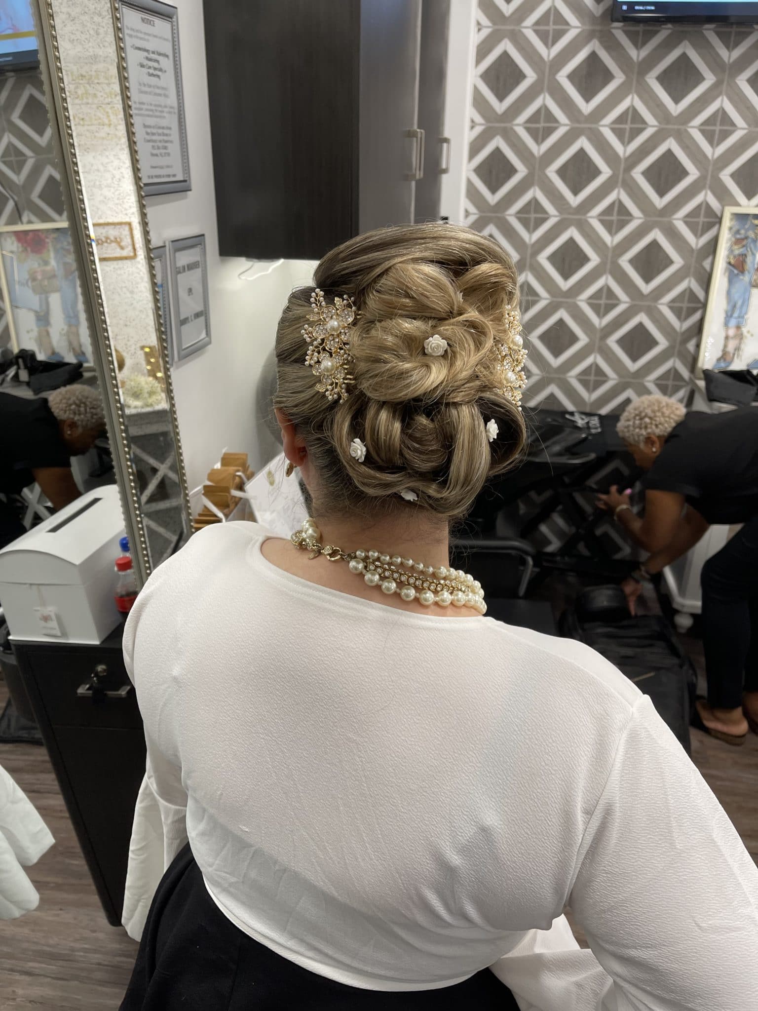 Updo in salong